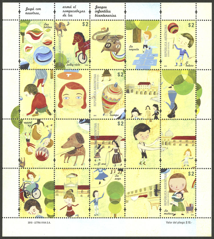 Lot 1145 - Argentina souvenir sheets -  Guillermo Jalil - Philatino Auction # 2339 ARGENTINA: General auction with material of all periods, including rarities