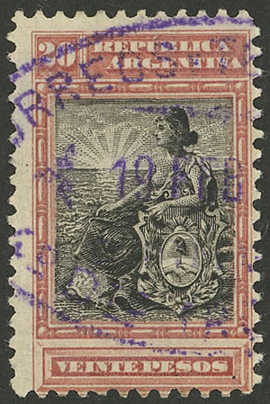 Lot 326 - Argentina general issues - Guillermo Jalil - Philatino Auction # 2339 ARGENTINA: General auction with material of all periods, including rarities Lot 326 - Argentina general issues - Guillermo Jalil - Philatino Auction # 2339 ARGENTINA: General auction with material of all periods, including rarities