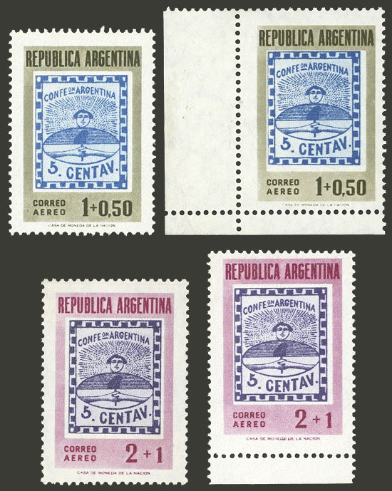 Lot 756 - Argentina general issues -  Guillermo Jalil - Philatino Auction # 2339 ARGENTINA: General auction with material of all periods, including rarities