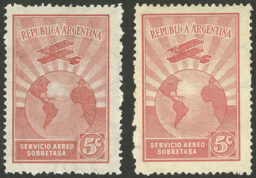 Lot 439 - Argentina general issues - Guillermo Jalil - Philatino Auction # 2339 ARGENTINA: General auction with material of all periods, including rarities Lot 439 - Argentina general issues - Guillermo Jalil - Philatino Auction # 2339 ARGENTINA: General auction with material of all periods, including rarities
