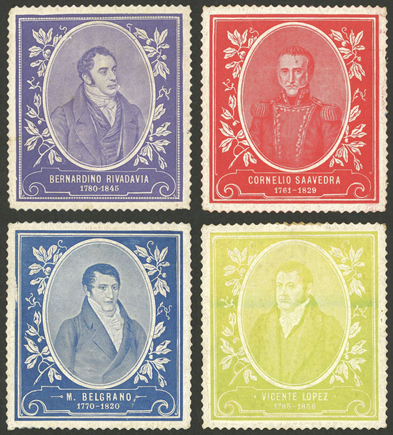 Lot 1546 - Argentina cinderellas - Guillermo Jalil - Philatino Auction # 2339 ARGENTINA: General auction with material of all periods, including rarities Lot 1546 - Argentina cinderellas - Guillermo Jalil - Philatino Auction # 2339 ARGENTINA: General auction with material of all periods, including rarities