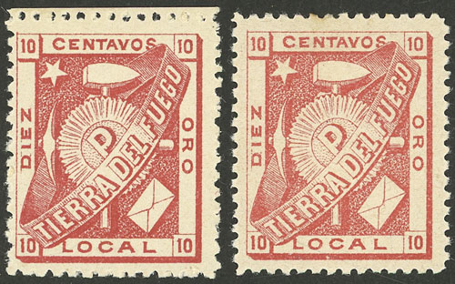 Lot 1319 - Argentina tierra del fuego - Guillermo Jalil - Philatino Auction # 2339 ARGENTINA: General auction with material of all periods, including rarities Lot 1319 - Argentina tierra del fuego - Guillermo Jalil - Philatino Auction # 2339 ARGENTINA: General auction with material of all periods, including rarities