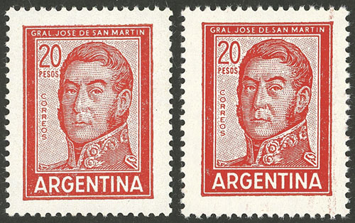 Lot 849 - Argentina general issues -  Guillermo Jalil - Philatino Auction # 2339 ARGENTINA: General auction with material of all periods, including rarities