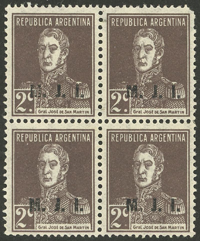 Lot 1216 - Argentina official stamps - Guillermo Jalil - Philatino Auction # 2339 ARGENTINA: General auction with material of all periods, including rarities Lot 1216 - Argentina official stamps - Guillermo Jalil - Philatino Auction # 2339 ARGENTINA: General auction with material of all periods, including rarities