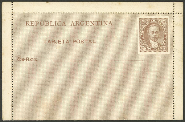 Lot 1376 - Argentina Postal stationery - Guillermo Jalil - Philatino Auction # 2339 ARGENTINA: General auction with material of all periods, including rarities Lot 1376 - Argentina Postal stationery - Guillermo Jalil - Philatino Auction # 2339 ARGENTINA: General auction with material of all periods, including rarities