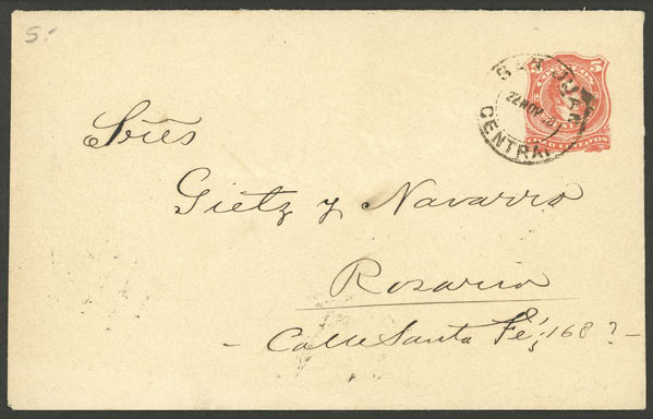 Lot 1384 - Argentina Postal stationery - Guillermo Jalil - Philatino Auction # 2339 ARGENTINA: General auction with material of all periods, including rarities Lot 1384 - Argentina Postal stationery - Guillermo Jalil - Philatino Auction # 2339 ARGENTINA: General auction with material of all periods, including rarities