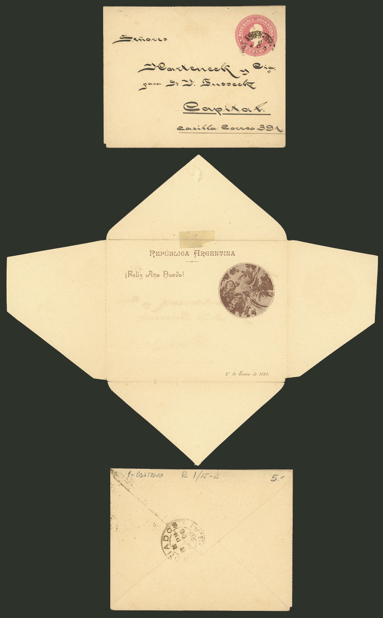 Lot 1389 - Argentina Postal stationery - Guillermo Jalil - Philatino Auction # 2339 ARGENTINA: General auction with material of all periods, including rarities Lot 1389 - Argentina Postal stationery - Guillermo Jalil - Philatino Auction # 2339 ARGENTINA: General auction with material of all periods, including rarities