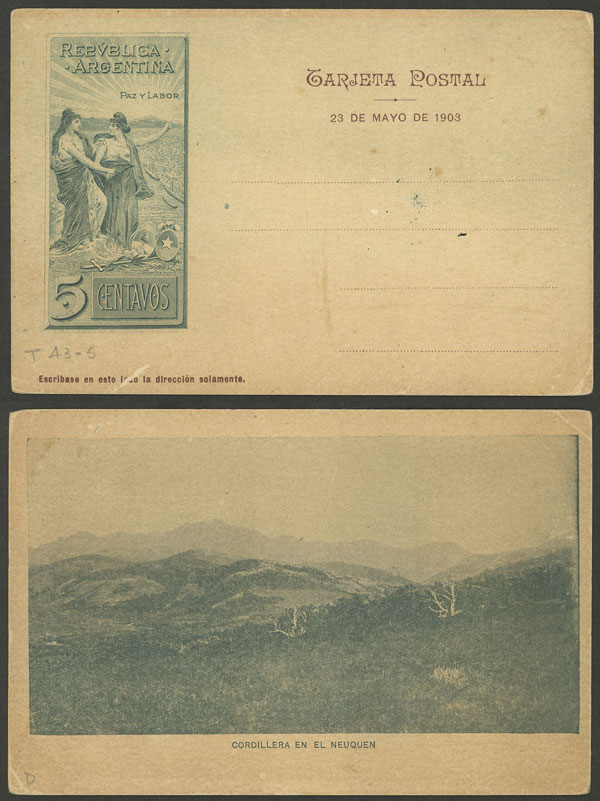 Lot 1407 - Argentina Postal stationery - Guillermo Jalil - Philatino Auction # 2339 ARGENTINA: General auction with material of all periods, including rarities Lot 1407 - Argentina Postal stationery - Guillermo Jalil - Philatino Auction # 2339 ARGENTINA: General auction with material of all periods, including rarities