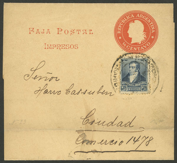 Lot 1383 - Argentina Postal stationery - Guillermo Jalil - Philatino Auction # 2339 ARGENTINA: General auction with material of all periods, including rarities Lot 1383 - Argentina Postal stationery - Guillermo Jalil - Philatino Auction # 2339 ARGENTINA: General auction with material of all periods, including rarities
