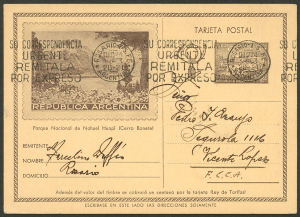 Lot 1412 - Argentina Postal stationery - Guillermo Jalil - Philatino Auction # 2339 ARGENTINA: General auction with material of all periods, including rarities Lot 1412 - Argentina Postal stationery - Guillermo Jalil - Philatino Auction # 2339 ARGENTINA: General auction with material of all periods, including rarities