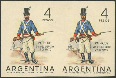 Lot 838 - Argentina general issues -  Guillermo Jalil - Philatino Auction # 2339 ARGENTINA: General auction with material of all periods, including rarities