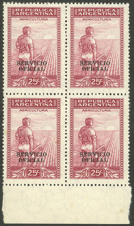 Lot 1248 - Argentina official stamps - Guillermo Jalil - Philatino Auction # 2339 ARGENTINA: General auction with material of all periods, including rarities Lot 1248 - Argentina official stamps - Guillermo Jalil - Philatino Auction # 2339 ARGENTINA: General auction with material of all periods, including rarities