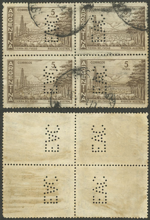Lot 1345 - Argentina perfins - Guillermo Jalil - Philatino Auction # 2339 ARGENTINA: General auction with material of all periods, including rarities Lot 1345 - Argentina perfins - Guillermo Jalil - Philatino Auction # 2339 ARGENTINA: General auction with material of all periods, including rarities