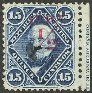 Lot 197 - Argentina general issues - Guillermo Jalil - Philatino Auction # 2339 ARGENTINA: General auction with material of all periods, including rarities Lot 197 - Argentina general issues - Guillermo Jalil - Philatino Auction # 2339 ARGENTINA: General auction with material of all periods, including rarities