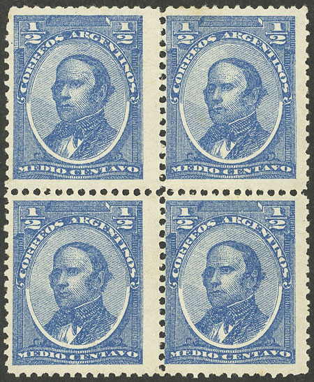 Lot 201 - Argentina general issues -  Guillermo Jalil - Philatino Auction # 2339 ARGENTINA: General auction with material of all periods, including rarities