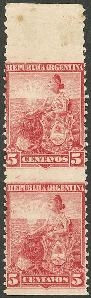 Lot 309 - Argentina general issues -  Guillermo Jalil - Philatino Auction # 2339 ARGENTINA: General auction with material of all periods, including rarities