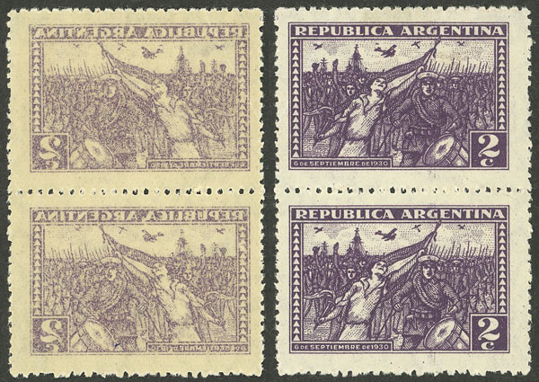 Lot 463 - Argentina general issues -  Guillermo Jalil - Philatino Auction # 2339 ARGENTINA: General auction with material of all periods, including rarities