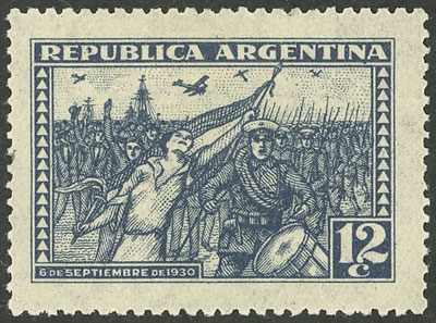 Lot 469 - Argentina general issues -  Guillermo Jalil - Philatino Auction # 2339 ARGENTINA: General auction with material of all periods, including rarities