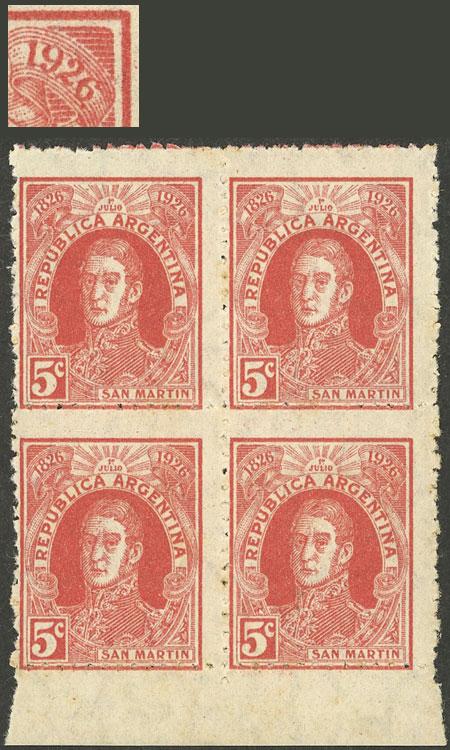 Lot 435 - Argentina general issues - Guillermo Jalil - Philatino Auction # 2339 ARGENTINA: General auction with material of all periods, including rarities Lot 435 - Argentina general issues - Guillermo Jalil - Philatino Auction # 2339 ARGENTINA: General auction with material of all periods, including rarities