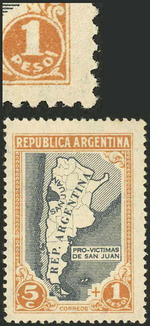 Lot 654 - Argentina general issues -  Guillermo Jalil - Philatino Auction # 2339 ARGENTINA: General auction with material of all periods, including rarities