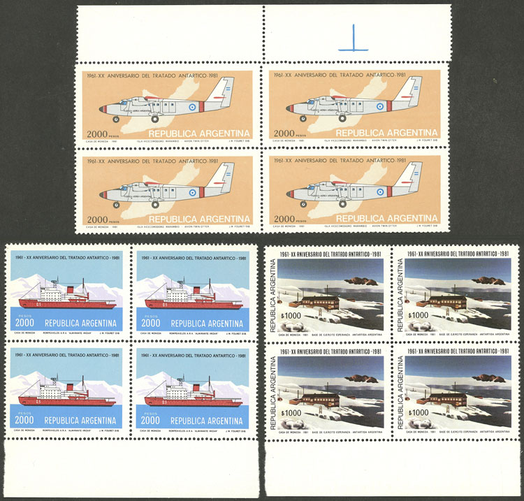 Lot 973 - Argentina general issues -  Guillermo Jalil - Philatino Auction # 2339 ARGENTINA: General auction with material of all periods, including rarities