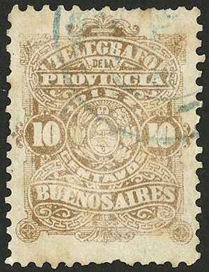 Lot 1309 - Argentina telegraph stamps - Guillermo Jalil - Philatino Auction # 2339 ARGENTINA: General auction with material of all periods, including rarities Lot 1309 - Argentina telegraph stamps - Guillermo Jalil - Philatino Auction # 2339 ARGENTINA: General auction with material of all periods, including rarities