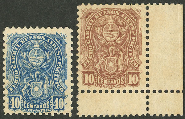 Lot 1313 - Argentina telegraph stamps - Guillermo Jalil - Philatino Auction # 2339 ARGENTINA: General auction with material of all periods, including rarities Lot 1313 - Argentina telegraph stamps - Guillermo Jalil - Philatino Auction # 2339 ARGENTINA: General auction with material of all periods, including rarities