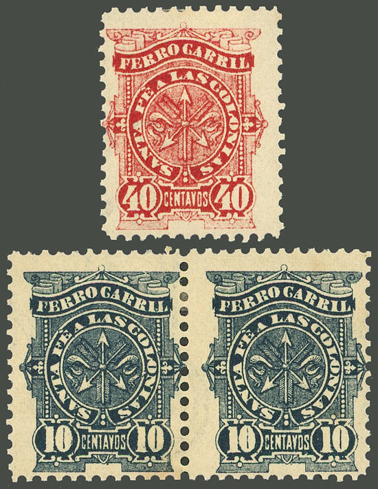 Lot 1314 - Argentina telegraph stamps - Guillermo Jalil - Philatino Auction # 2339 ARGENTINA: General auction with material of all periods, including rarities Lot 1314 - Argentina telegraph stamps - Guillermo Jalil - Philatino Auction # 2339 ARGENTINA: General auction with material of all periods, including rarities