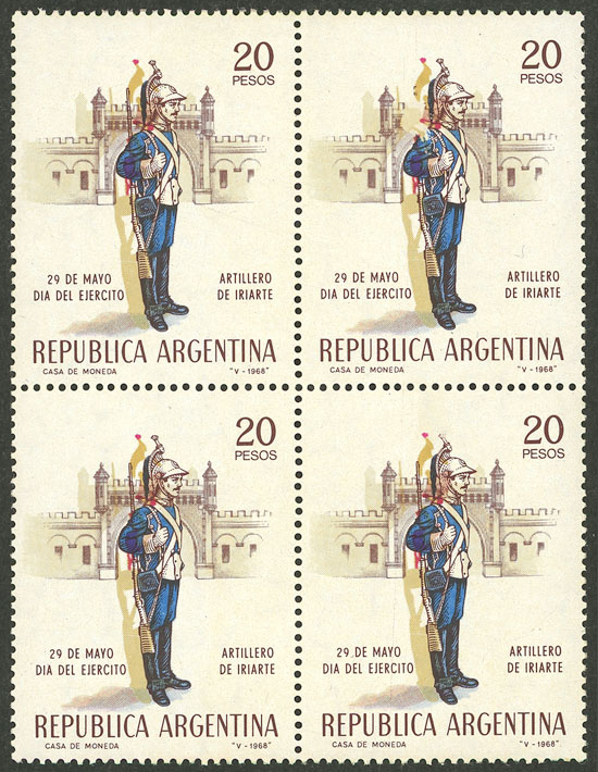 Lot 876 - Argentina general issues -  Guillermo Jalil - Philatino Auction # 2339 ARGENTINA: General auction with material of all periods, including rarities