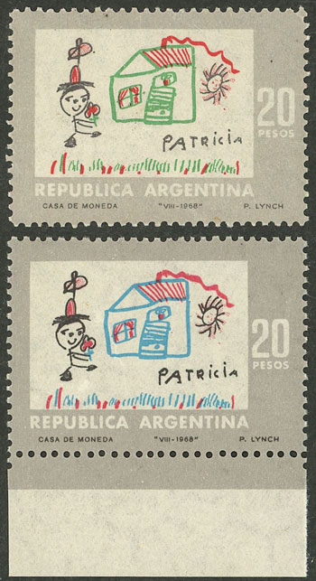 Lot 878 - Argentina general issues -  Guillermo Jalil - Philatino Auction # 2339 ARGENTINA: General auction with material of all periods, including rarities