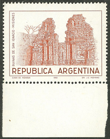 Lot 980 - Argentina general issues -  Guillermo Jalil - Philatino Auction # 2339 ARGENTINA: General auction with material of all periods, including rarities