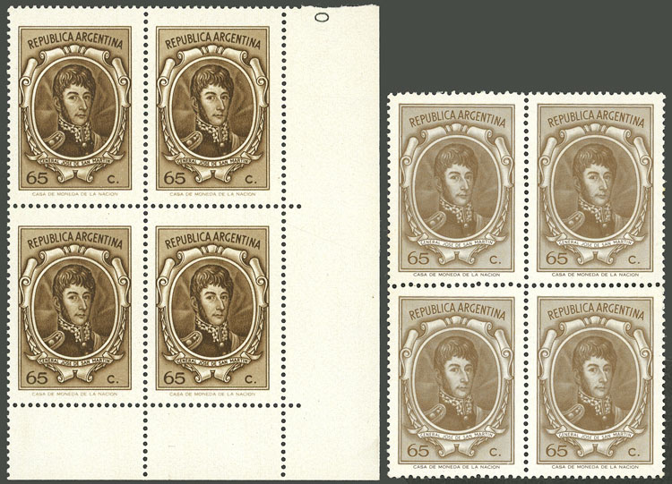 Lot 892 - Argentina general issues -  Guillermo Jalil - Philatino Auction # 2339 ARGENTINA: General auction with material of all periods, including rarities