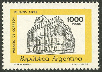Lot 961 - Argentina general issues -  Guillermo Jalil - Philatino Auction # 2339 ARGENTINA: General auction with material of all periods, including rarities