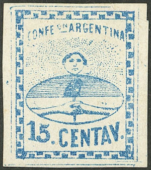 Lot 54 - Argentina confederation -  Guillermo Jalil - Philatino Auction # 2339 ARGENTINA: General auction with material of all periods, including rarities