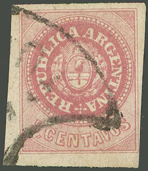 Lot 66 - Argentina escuditos -  Guillermo Jalil - Philatino Auction # 2339 ARGENTINA: General auction with material of all periods, including rarities