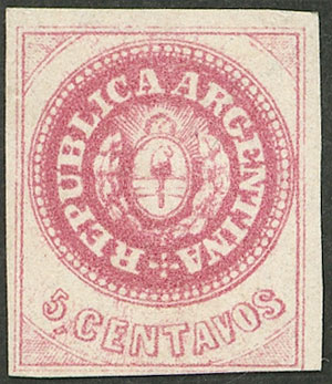 Lot 68 - Argentina escuditos -  Guillermo Jalil - Philatino Auction # 2339 ARGENTINA: General auction with material of all periods, including rarities