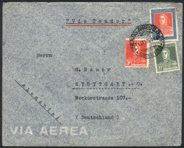 Lot 1427 - Argentina postal history - Guillermo Jalil - Philatino Auction # 2339 ARGENTINA: General auction with material of all periods, including rarities Lot 1427 - Argentina postal history - Guillermo Jalil - Philatino Auction # 2339 ARGENTINA: General auction with material of all periods, including rarities