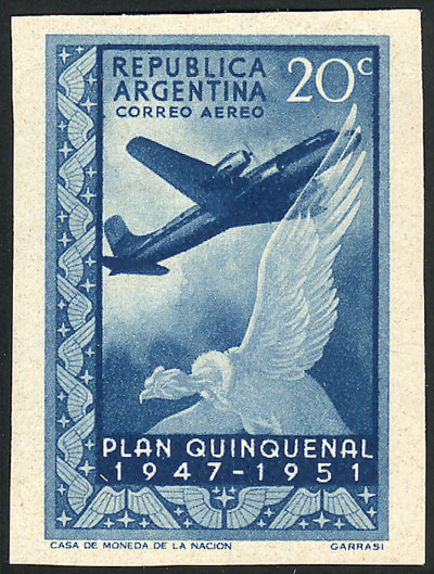 Lot 694 - Argentina general issues -  Guillermo Jalil - Philatino Auction # 2339 ARGENTINA: General auction with material of all periods, including rarities