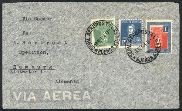 Lot 1425 - Argentina postal history - Guillermo Jalil - Philatino Auction # 2339 ARGENTINA: General auction with material of all periods, including rarities Lot 1425 - Argentina postal history - Guillermo Jalil - Philatino Auction # 2339 ARGENTINA: General auction with material of all periods, including rarities