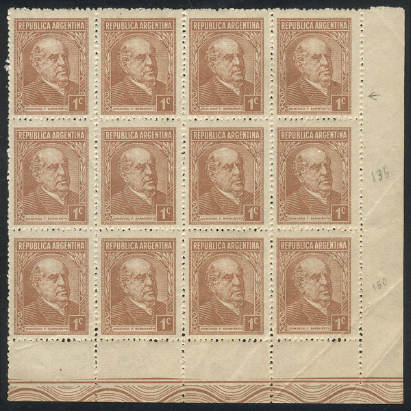 Lot 580 - Argentina general issues - Guillermo Jalil - Philatino Auction # 2339 ARGENTINA: General auction with material of all periods, including rarities Lot 580 - Argentina general issues - Guillermo Jalil - Philatino Auction # 2339 ARGENTINA: General auction with material of all periods, including rarities