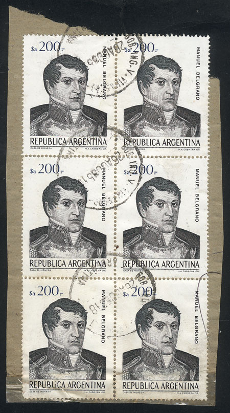 Lot 985 - Argentina general issues -  Guillermo Jalil - Philatino Auction # 2339 ARGENTINA: General auction with material of all periods, including rarities