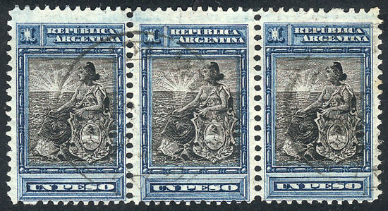 Lot 322 - Argentina general issues -  Guillermo Jalil - Philatino Auction # 2339 ARGENTINA: General auction with material of all periods, including rarities