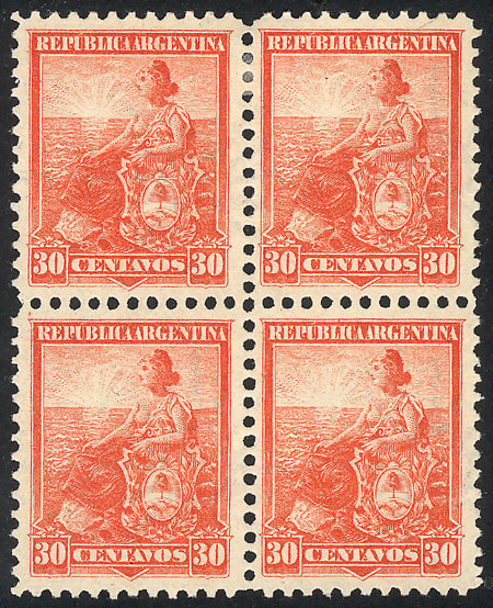 Lot 319 - Argentina general issues -  Guillermo Jalil - Philatino Auction # 2339 ARGENTINA: General auction with material of all periods, including rarities
