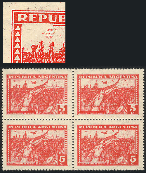 Lot 468 - Argentina general issues -  Guillermo Jalil - Philatino Auction # 2339 ARGENTINA: General auction with material of all periods, including rarities