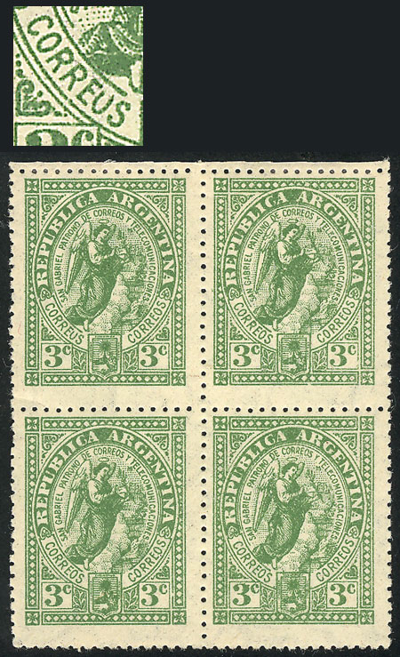 Lot 661 - Argentina general issues -  Guillermo Jalil - Philatino Auction # 2339 ARGENTINA: General auction with material of all periods, including rarities