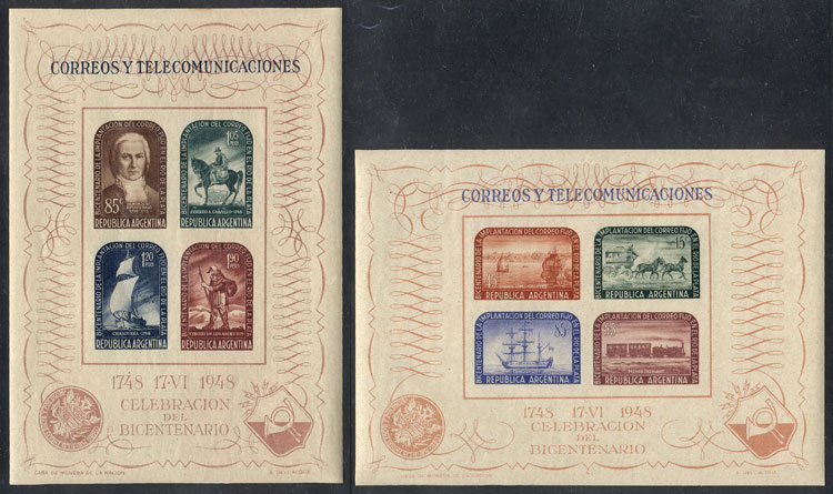 Lot 1119 - Argentina souvenir sheets - Guillermo Jalil - Philatino Auction # 2339 ARGENTINA: General auction with material of all periods, including rarities Lot 1119 - Argentina souvenir sheets - Guillermo Jalil - Philatino Auction # 2339 ARGENTINA: General auction with material of all periods, including rarities