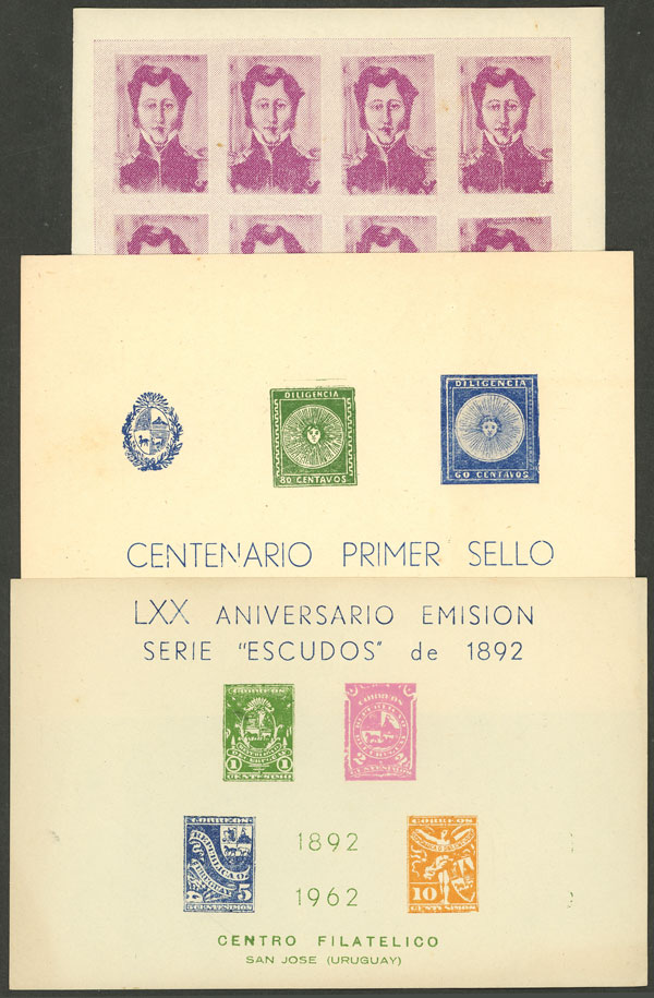 Lot 149 - Uruguay cinderellas -  Guillermo Jalil - Philatino Auction # 2340 URUGUAY: Special October auction