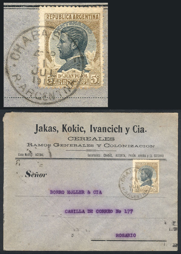 Lot 317 - Argentina postal history - Guillermo Jalil - Philatino Auction # 2341 ARGENTINA: Special November auction Lot 317 - Argentina postal history - Guillermo Jalil - Philatino Auction # 2341 ARGENTINA: Special November auction