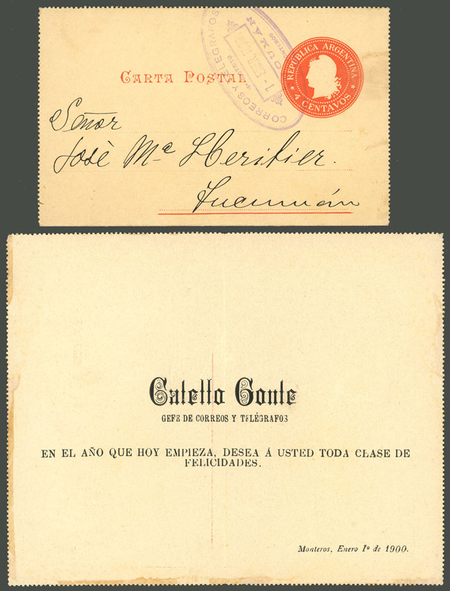 Lot 271 - Argentina postal history - Guillermo Jalil - Philatino Auction # 2341 ARGENTINA: Special November auction Lot 271 - Argentina postal history - Guillermo Jalil - Philatino Auction # 2341 ARGENTINA: Special November auction