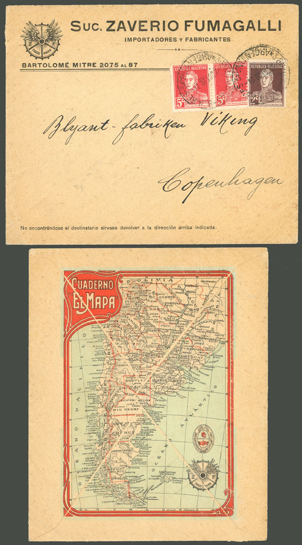 Lot 320 - Argentina postal history - Guillermo Jalil - Philatino Auction # 2341 ARGENTINA: Special November auction Lot 320 - Argentina postal history - Guillermo Jalil - Philatino Auction # 2341 ARGENTINA: Special November auction